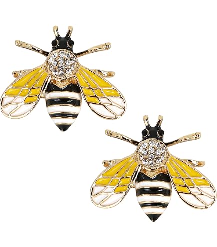 Amazon.com: Szxc Women's Bumble Bee Pin Brooch + Pendant 2 in 1-1