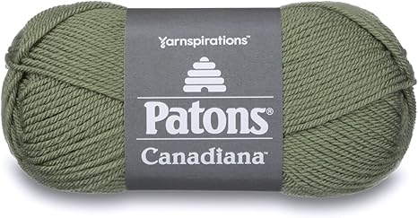 Amazon Com Patons Canadiana Yarn Medium Green Tea Arts Crafts Sewing