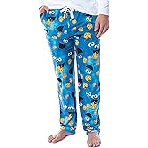 Sesame Street Men's Cookie Monster Tie Dye Adult Sleep Lounge Pajama Pants