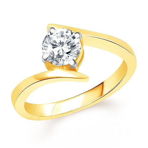 VK Jewels Surprise Delight Gold and Rhodium Plated Alloy Ring for Women and Girls - FR2454G [VKFR2454G]
