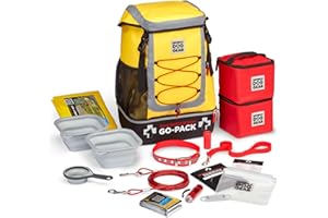 Mobile Dog Gear, Dog Evacuation Go-Pack – Deluxe Backpack Travel Bag + Emergency Supplies - 17 Pcs Bug-Out Survival Kit, Preloaded, Pet Emergency Kit for Disaster Preparedness (Medium & Large Dog)