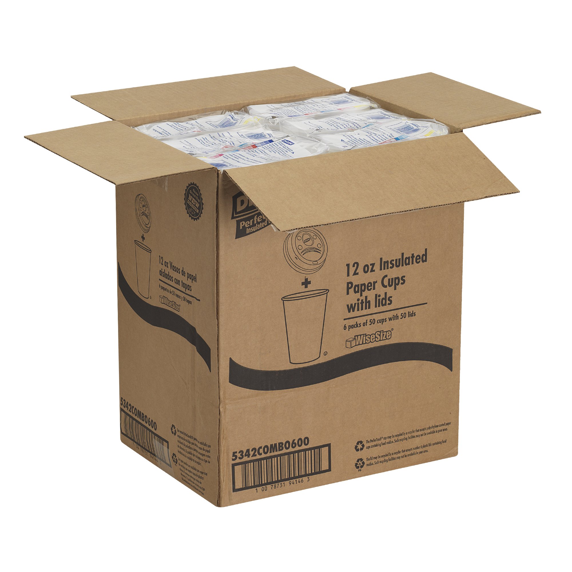 Dixie PerfecTouch Grab N Go Cup and Lid Pack, 12 oz. (Case of 6 eBay