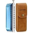 East top Chromatic Harmonica, 12-Hole 48-Tone Key of C, ABS Comb, Phosphor Bronze Reed, Blue Cover (EAP-12)