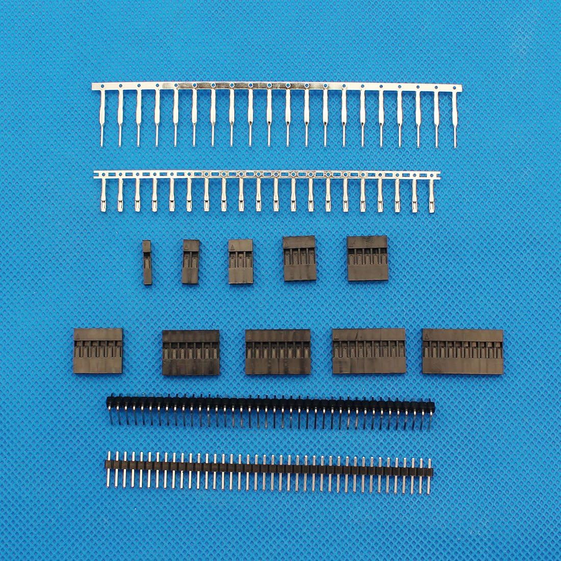 Raogoodcx 710Pcs 2.54mm Dupont Jumper Wire Cable Female Connector with 40 Pin Pitch Single Row Pin Headers,Dupont Male/Female Pin Connector Kit - Image 3