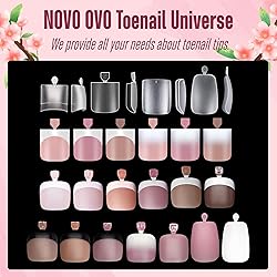 NOVO OVO Ombre French Tip Press on Toe Nail