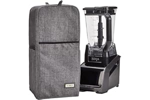 HOMEST Blender Dust Cover with Accessory Pocket Compatible with Ninja Foodi, Grey