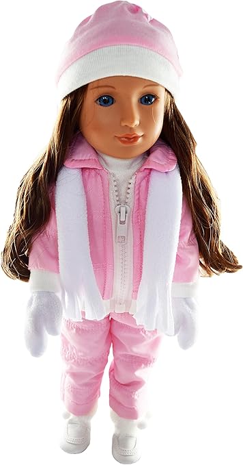 Amazon.com: My Brittany 's Pink Snowsuit para Wellie WISHER muñecas, purpurina Niñas y corazones para ropa de muñeca, corazón, 14 inch: Toys \u0026 Games