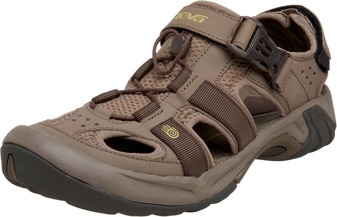 Teva Men's Omnium ClosedToe Sandal Brown Size 8.5 UK Amazon.co.uk