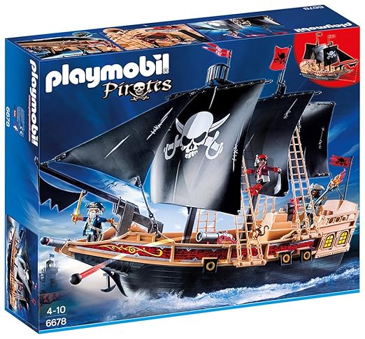 title=Playmobil 6678- Galeone dei Pirati