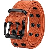 Gelante Canvas Double Grommet Hole Belt 12 Colors