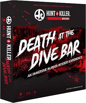 Hunt A Killer Death at The Dive Bar, Immersive Murder Mystery Game -Take on the Unsolved Case as an Independent Challenge, for Date Night or with Family & Friends as Detectives for Game Night, Age 14+