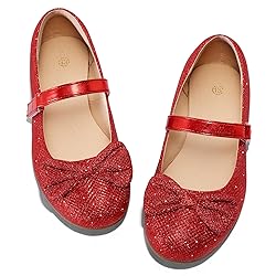 K KomForme Girl's Ballet Flats Non-Slip Soft Mary