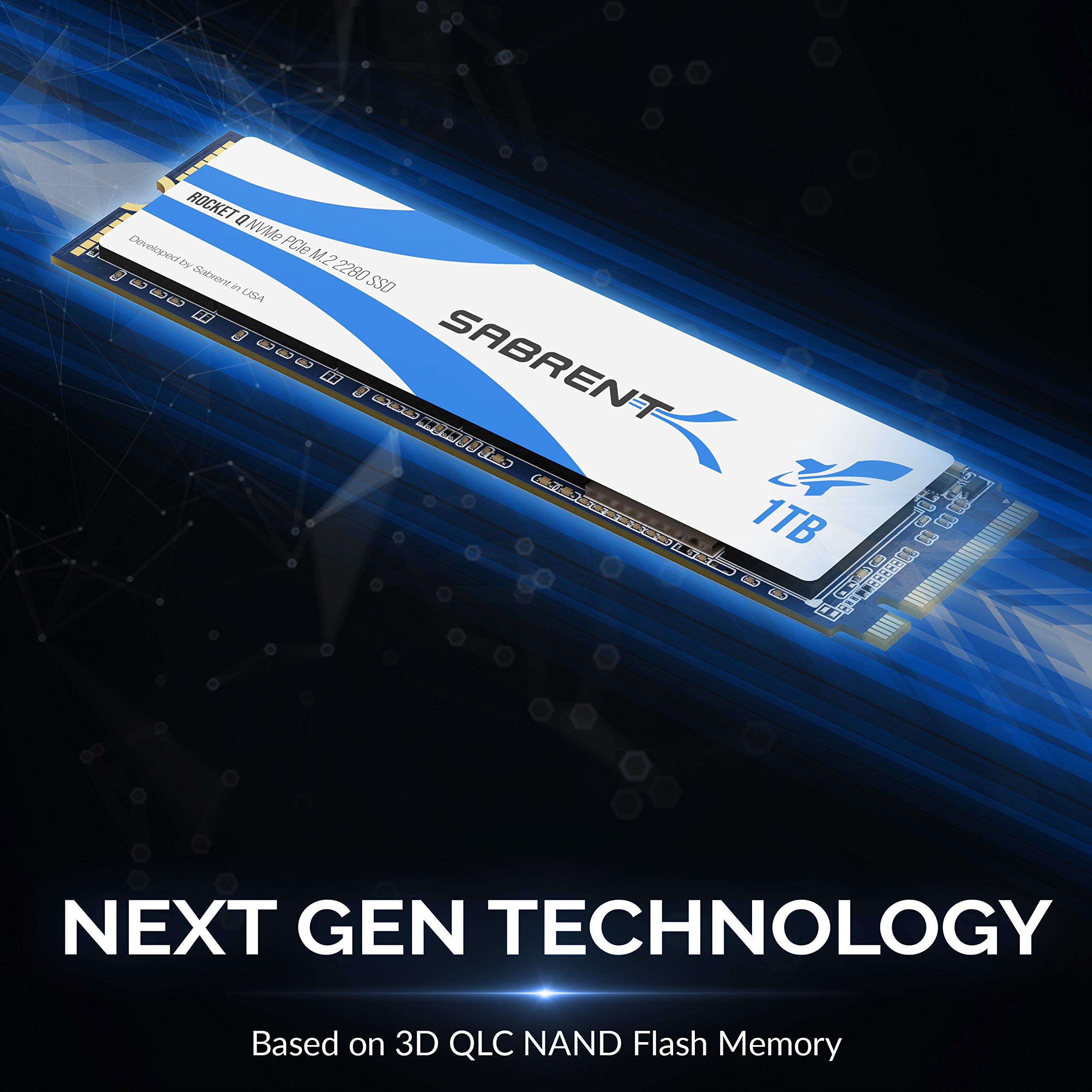 SABRENT Rocket Q 1TB NVMe PCIe M.2 2280 Internal SSD High Performance Solid State Drive R/W 3200/2000MB/s (SB-RKTQ-1TB)