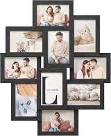 SONGMICS Collage Picture Frames 10x 4x6 Photos Wall Frame RPF20BK Ink Black