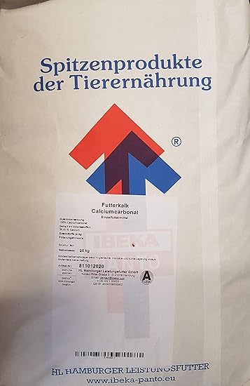Panto 25KG Futterkalk Kalk Fein für Schafe Schweine Rinder Futtergrit Hühnergrit Geflügelgrit Kalkgrit Korn