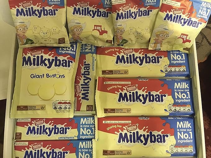 Milkybar box of Treats Milk bar Buttons , Milk bar Blocks , Milky bar
