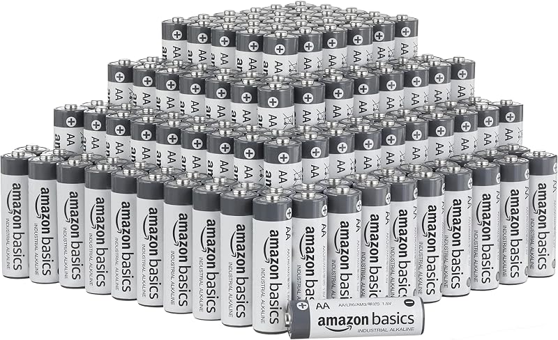 AA-Alkali-Batterien, Industriequalität, 1,5 V, 5 Jahre lagerfähig, 200 Stück