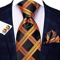 Hi-Tie 3 Pcs Gift Box Mens Tie Set Necktie with