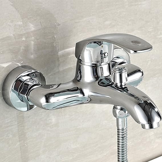 Badewannenarmatur Wasserhahn Bade-Einhebelmischer Armatur mit Brauseanschluss: Amazon.de: Baumarkt