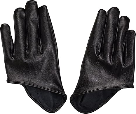 Amazon フィンガーグローブ フェイクレザー コスプレ小物 手袋 ブラック コスプレ 仮装 通販