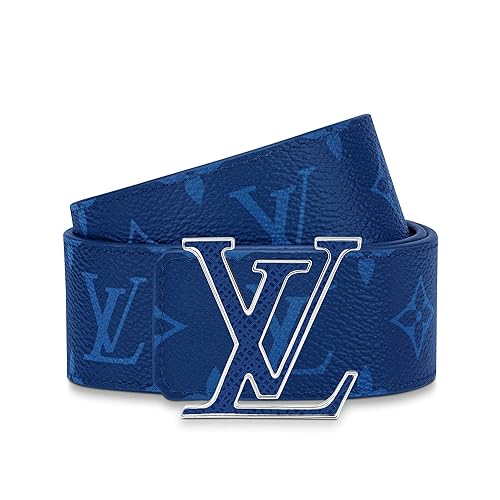 louis vuitton belt blue and black