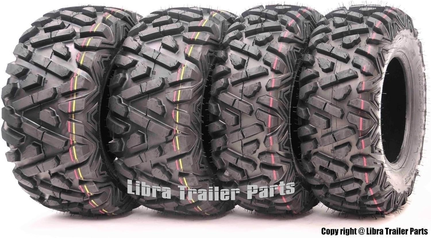 Set 4 WANDA ATV tires 24x812 24x8x12 & 25x1110 25x11x10