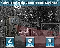 GardePro E5S Trail Camera 2 Pack, 64MP 1296p, Game
