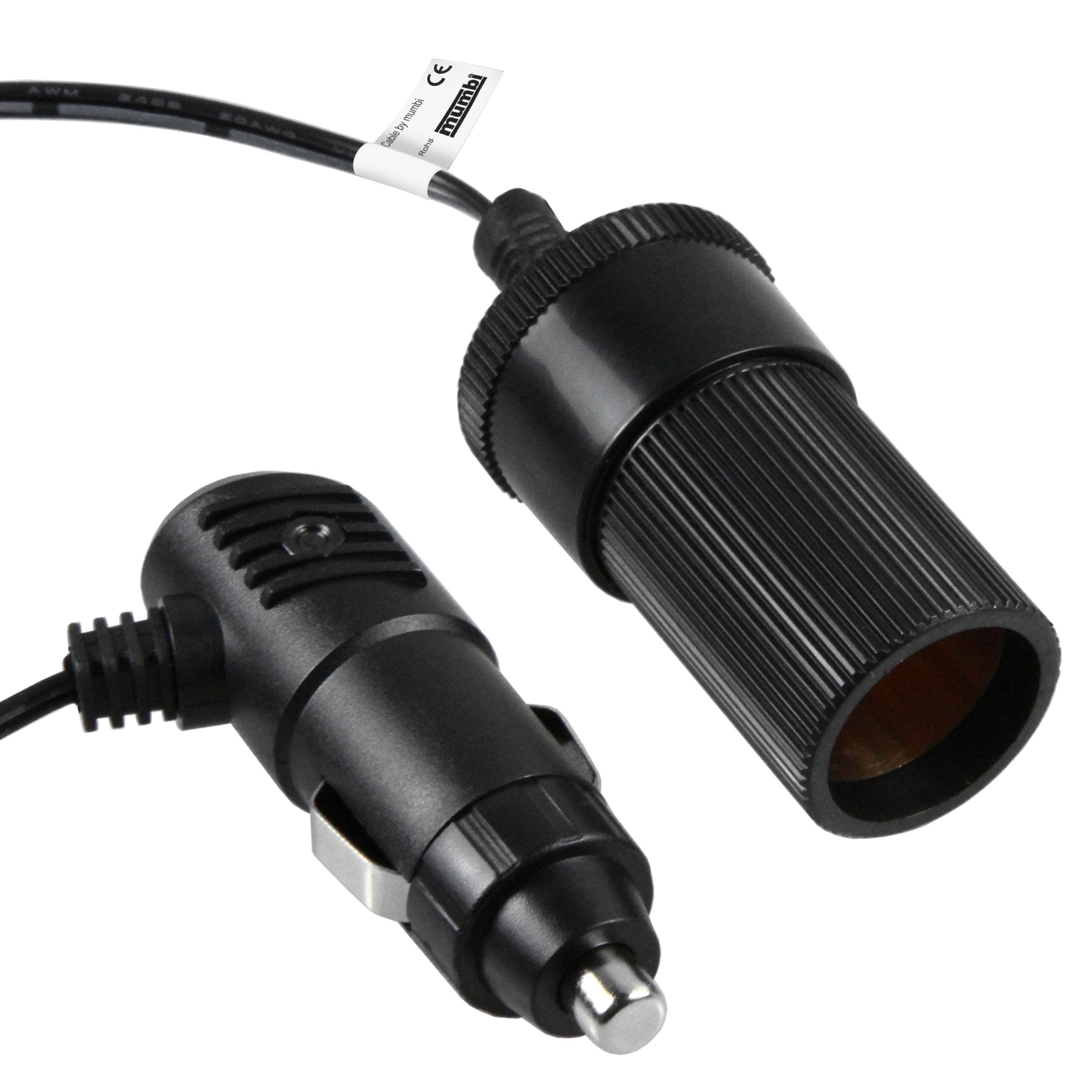 Mumbi Cable In-Car Cigarette Lighter Adapter 1 Way 2 m