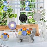 RICHIE Solar Turtle Garden Statue with 7 LED Lights Succulent Outdoor Decor view 5