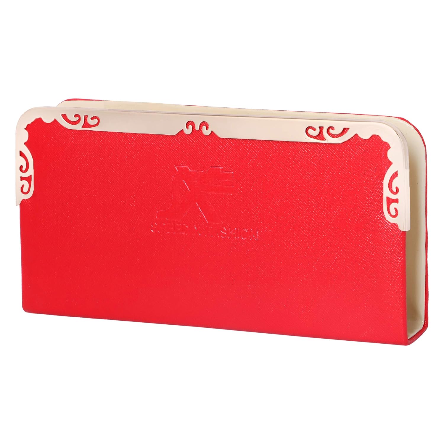 speed x fashion girls/women's combo of 2 clutches (red,black)