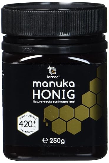 Larnac Manuka Honig 420+ MGO aus Neuseeland, 250g, zertifizierter Methylglyoxalgehalt