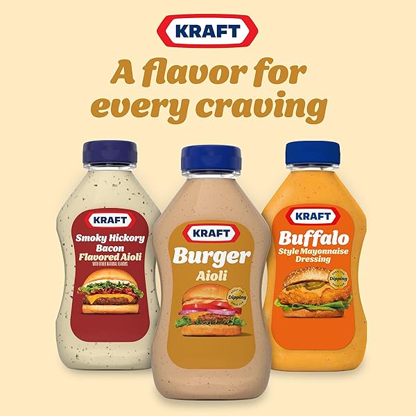 KRAFT BURGER AIOLI, 12 FL OZ BOTTLE