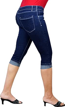 3 quarter jeans womens Clearance