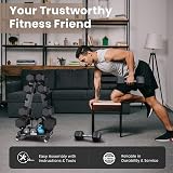 LIONSCOOL Dumbbell Rack Stand 5-Tier A-Frame Heavy Duty 136KG Load view 8