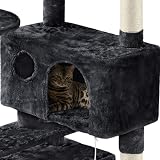 Yaheetech Cat Tree 158cm Cat Tower with Scratching Posts and 2 Houses view 8