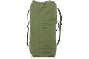 MOUNTING SOLUTIONS PLUS Military Outdoor Clothing Previously Issued Government Olive Drab Cordura 2 Strap Duffle Bag