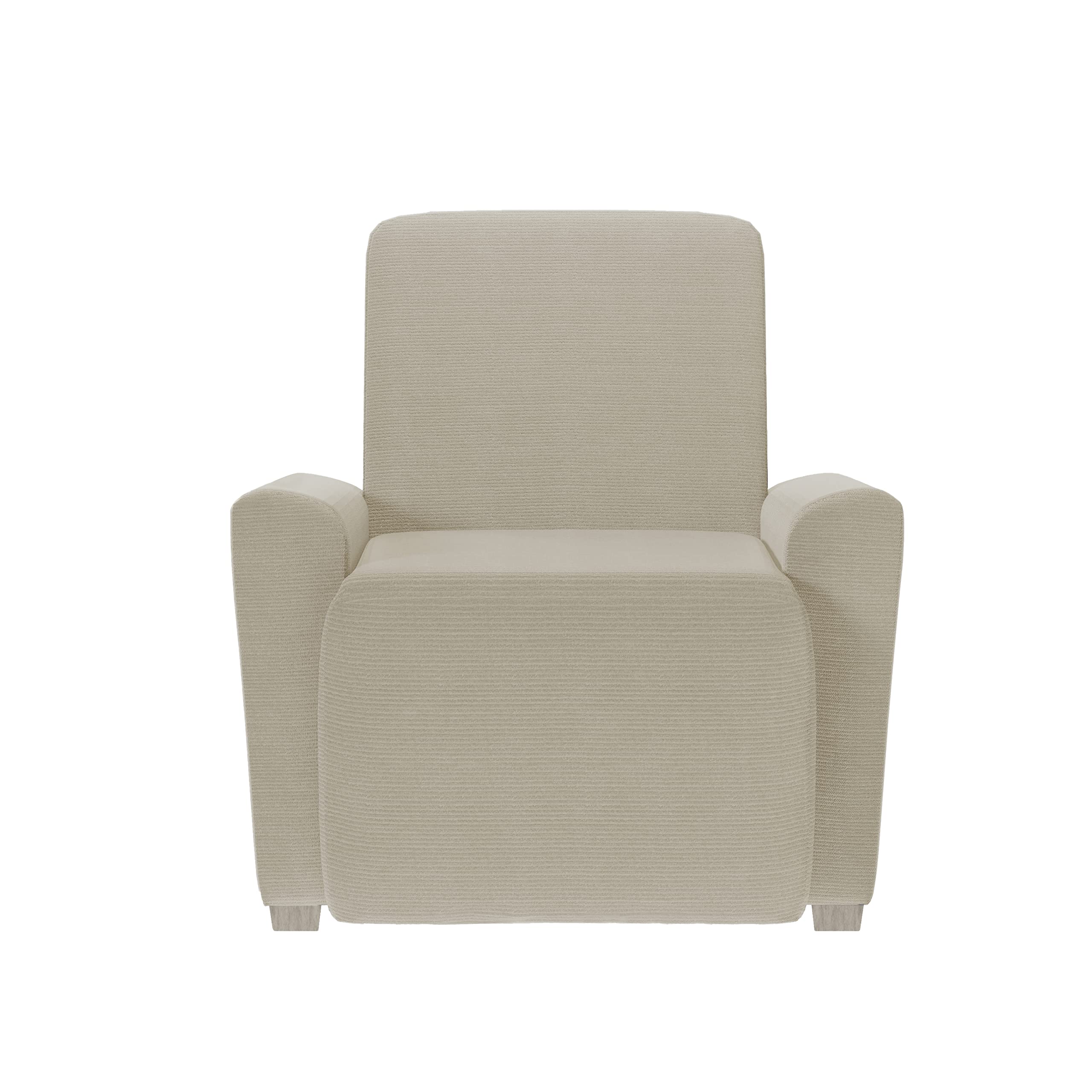 Photo 1 of Zenna Home Chenille Stretch Recliner Slipcover, Ivory/Bone – 4-Piece Soft and Stretchable Slipcover for Recliners, Wrinkle-Resistant Fabric, Easy Fit and Protection for Everyday Use