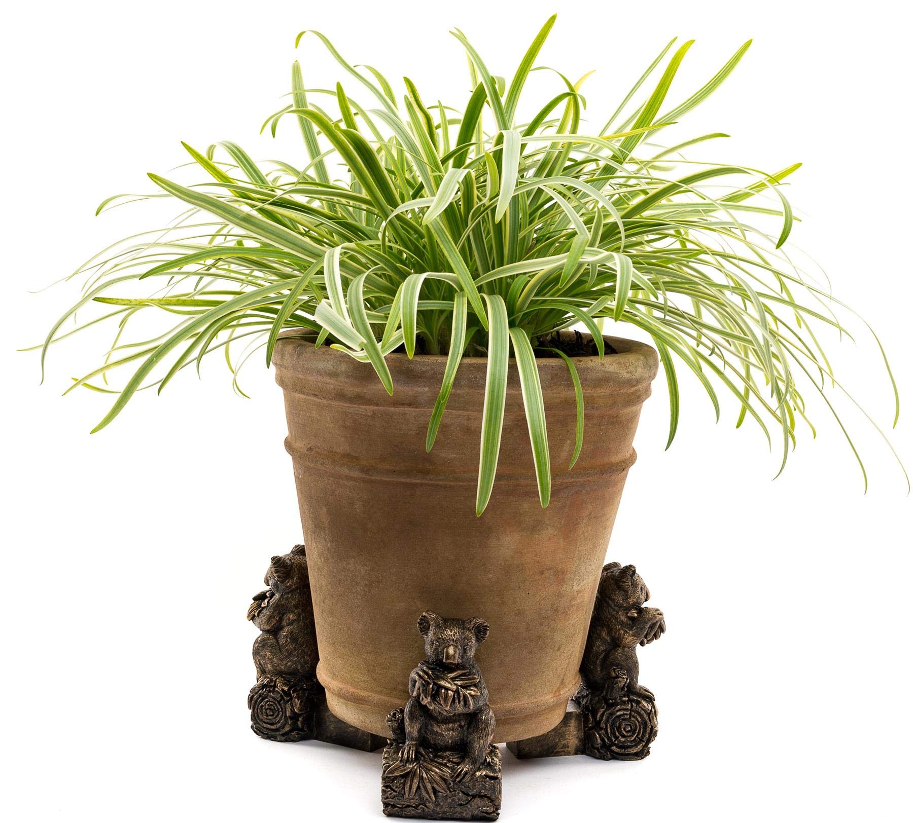 Potty Feet Koala Bear Figures Plant Pot Feet - Planter Support - Handmade Decorative Ornaments - 3pcs — image 1