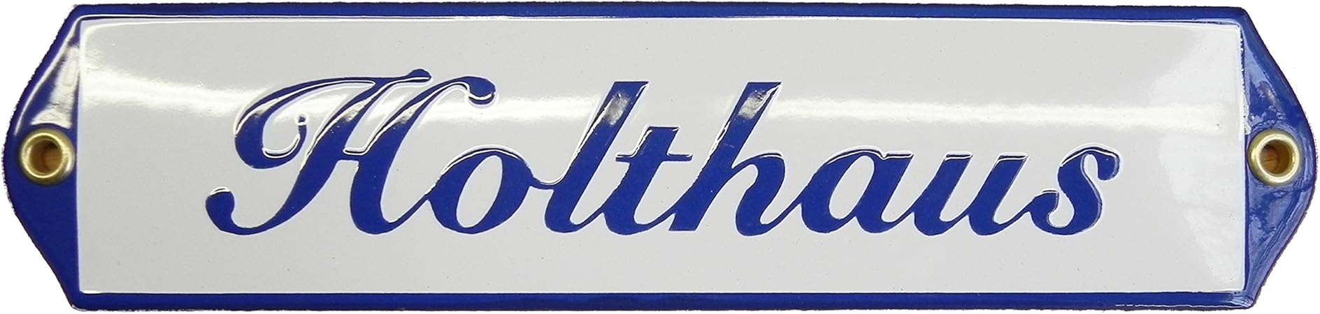 Amazon De Namensschild Turschild Emaille 5x21cm Schild Mit