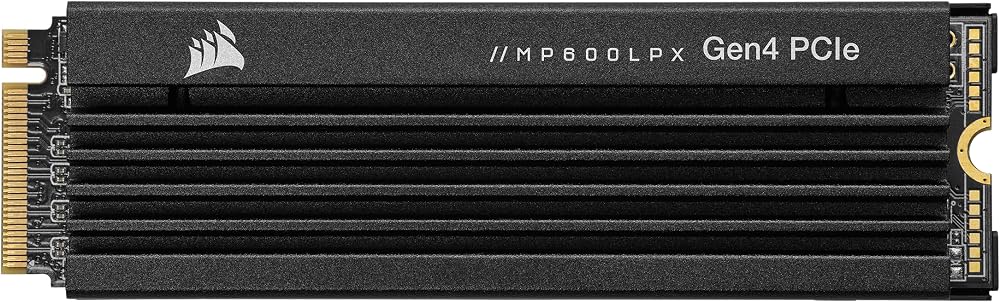 Corsair MP600 PRO LPX 1TB M.2 NVMe PCIe Gen4 SSD PS5 Ready 7100MB/s Read