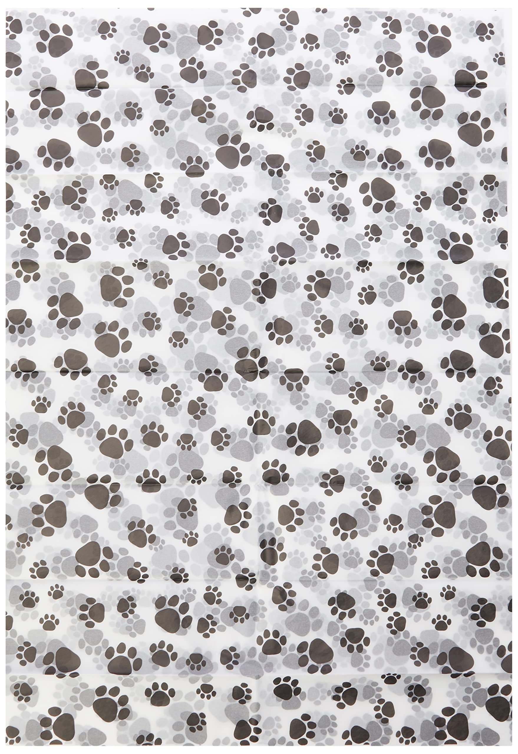 SatinWrap Luxury Printed Tissue Wrapping Paper Puppy Paws 5 Sheet
