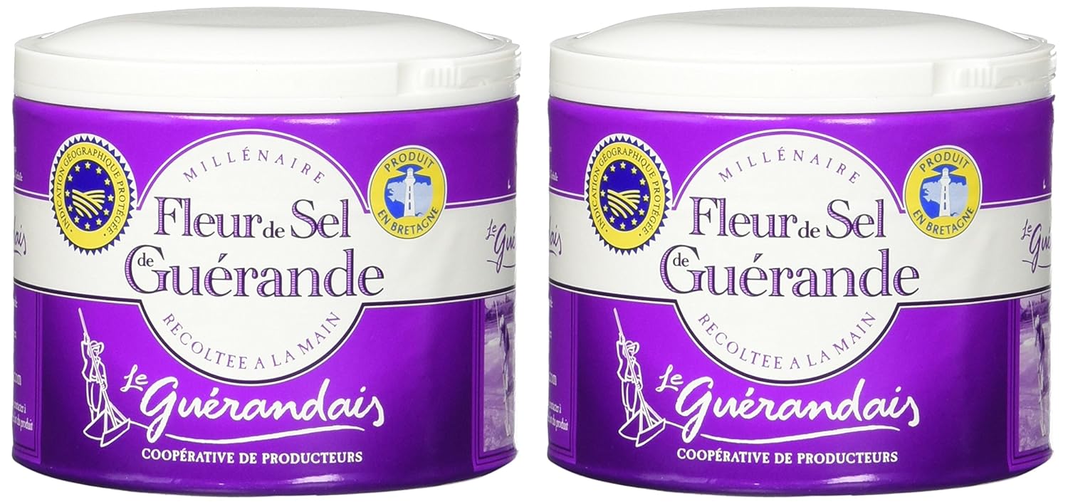 Guerande 'Fleur De Sel' Sea Salt, 4.4 oz, pack of 2 : Grocery & Gourmet Food