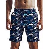 Jovyx Mens Swim Trunks 7 inch Inseam Quick Dry Board Shorts Running Bathing Suit with Side Pockets Mesh Lining