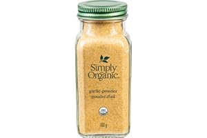 Simply Organic Garlic Powder, Certified Organic - 103g Glass Bottle - Allium sativum L.