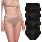 CUPID 4-Pack Light Control Tummy Control Briefs | Women's Shapewear Control Top Underwear