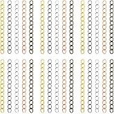 250 PCS Necklace Extender, Multicolor Alloy Chain Extender Chain Extension Tails Metal Bracelets Extender for Jewelry Making Supplies, DIY Crafts (2 Inch, 5 Color)
