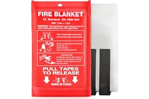 LOYEE Fire Blankets Emergency for Home, 1 Pack Emergency Fire Blanket for House Camping Car Office Warehouse