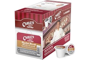 Carlo's Bake Shop (Cake Boss) Hazelnut Flavored Coffee Pods, Hazelnut Coffee Pods for Keurig K Cups Machines, Medium Roast, 24 Count