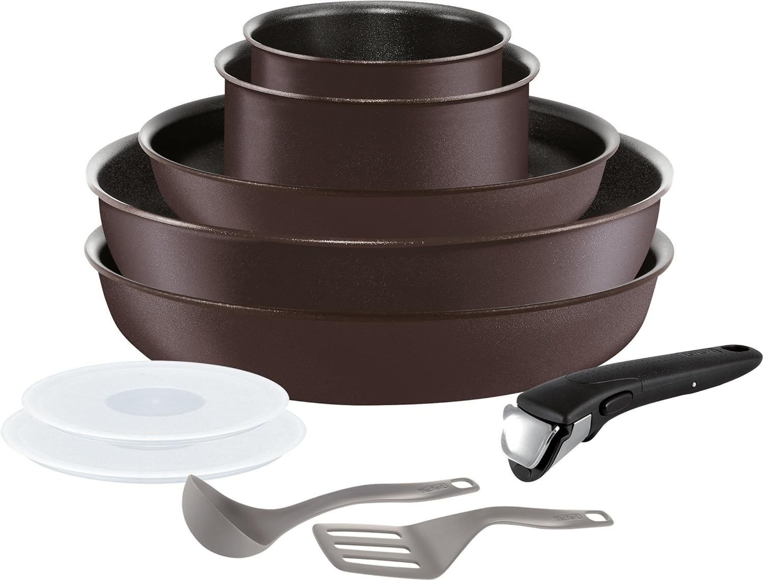 Tefal L6559802 Ingenio 5 CHEF Set de Poêles/Casseroles Aluminium Noir