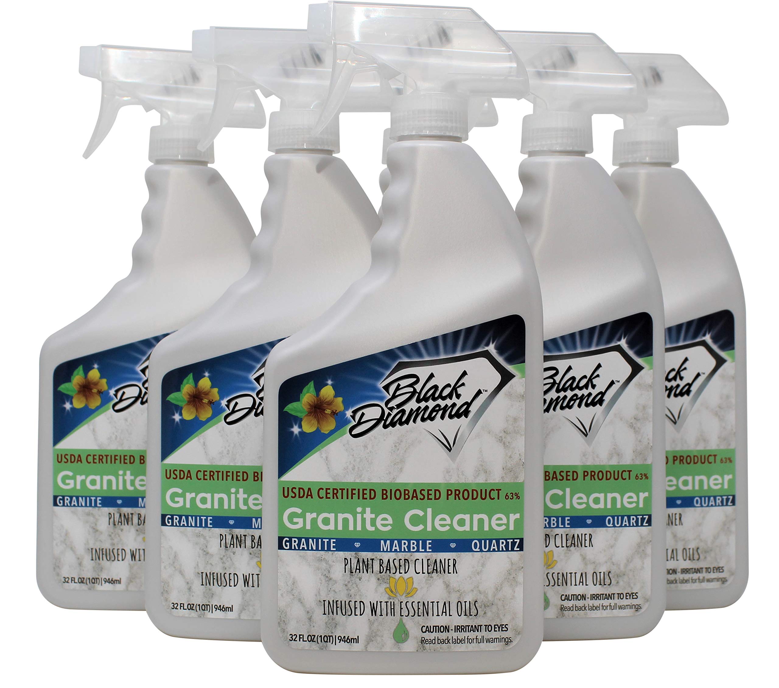 Black Diamond Stoneworks Granite Counter Cleaner: USDA Certified BIOBASED- Safe for Granite, Quartz, Marble, Travertine, Countertops